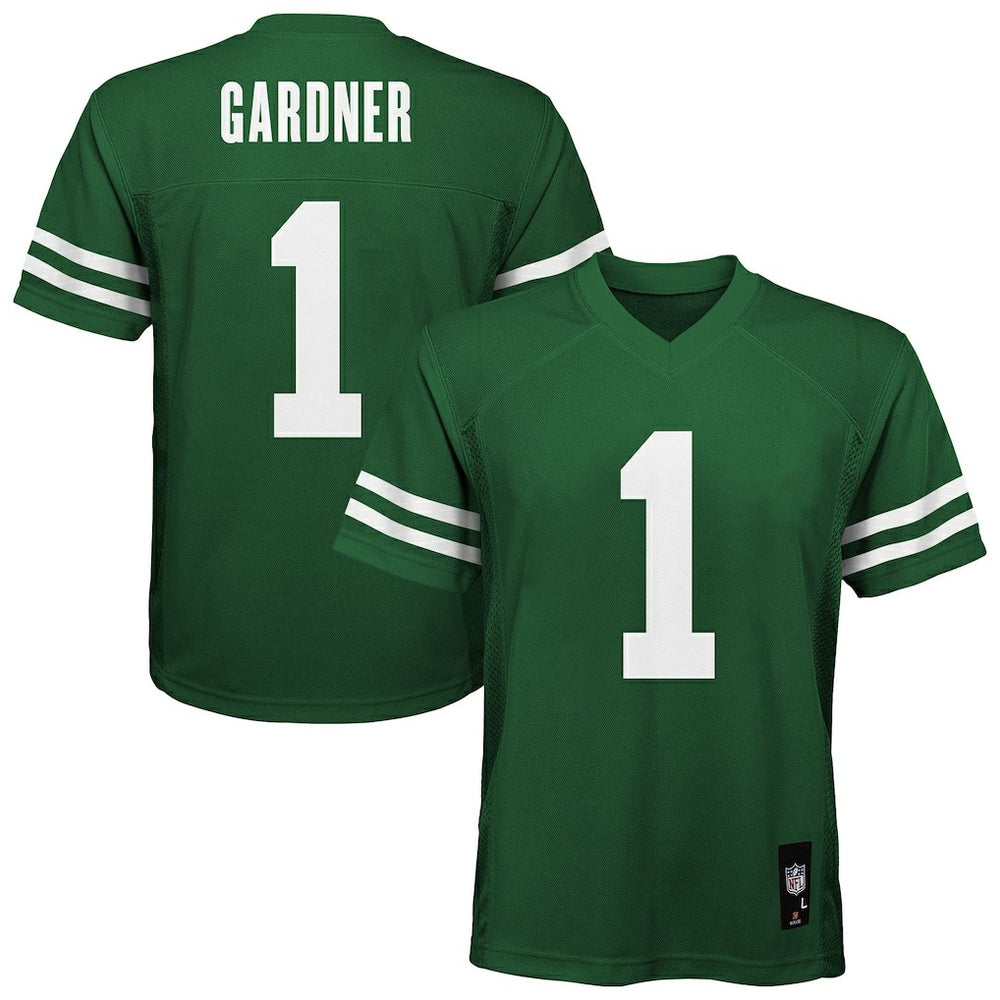 Ahmad Sauce Gardner New York Jets Youth Replica Player Jersey Green