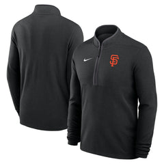 San Francisco Giants Nike Dri-FIT Victory Half-Zip Pullover - Black - Nike Discount