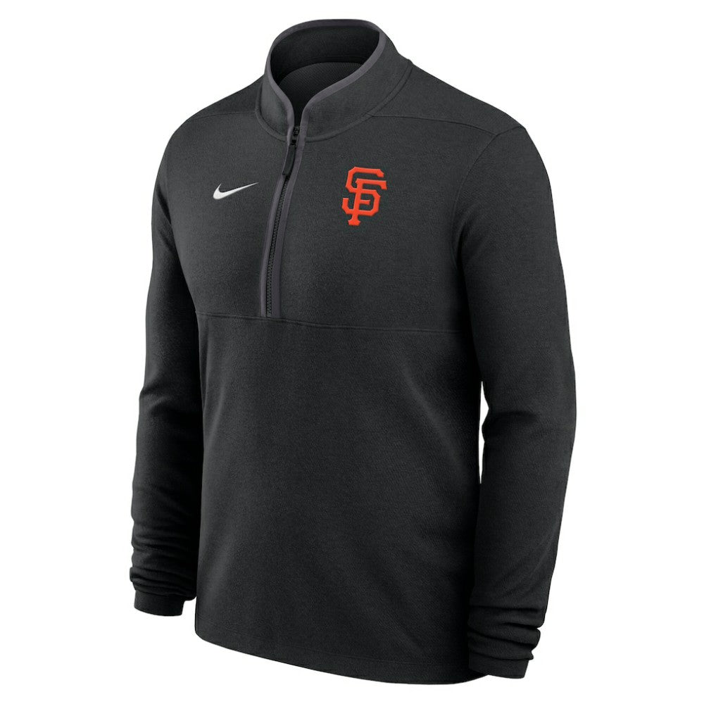 San Francisco Giants Nike Dri-FIT Victory Half-Zip Pullover - Black - Nike Discount