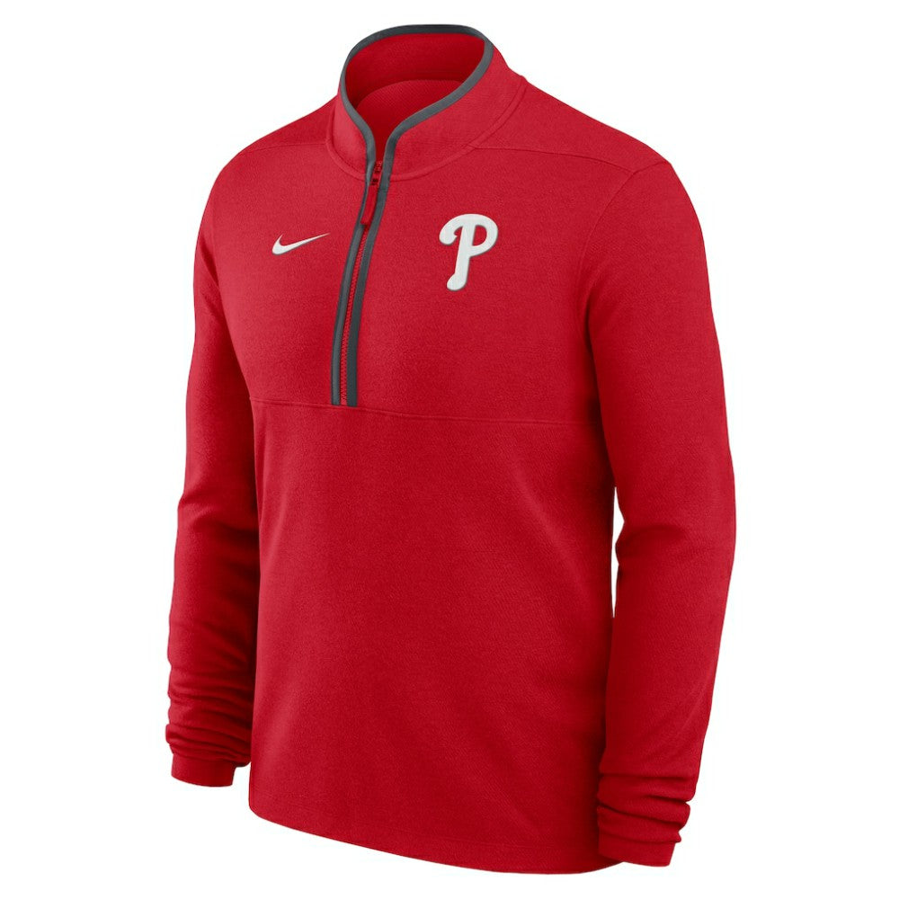 Philadelphia Phillies Nike Dri-FIT Victory Half-Zip Pullover - Red - Nike Lifestyle