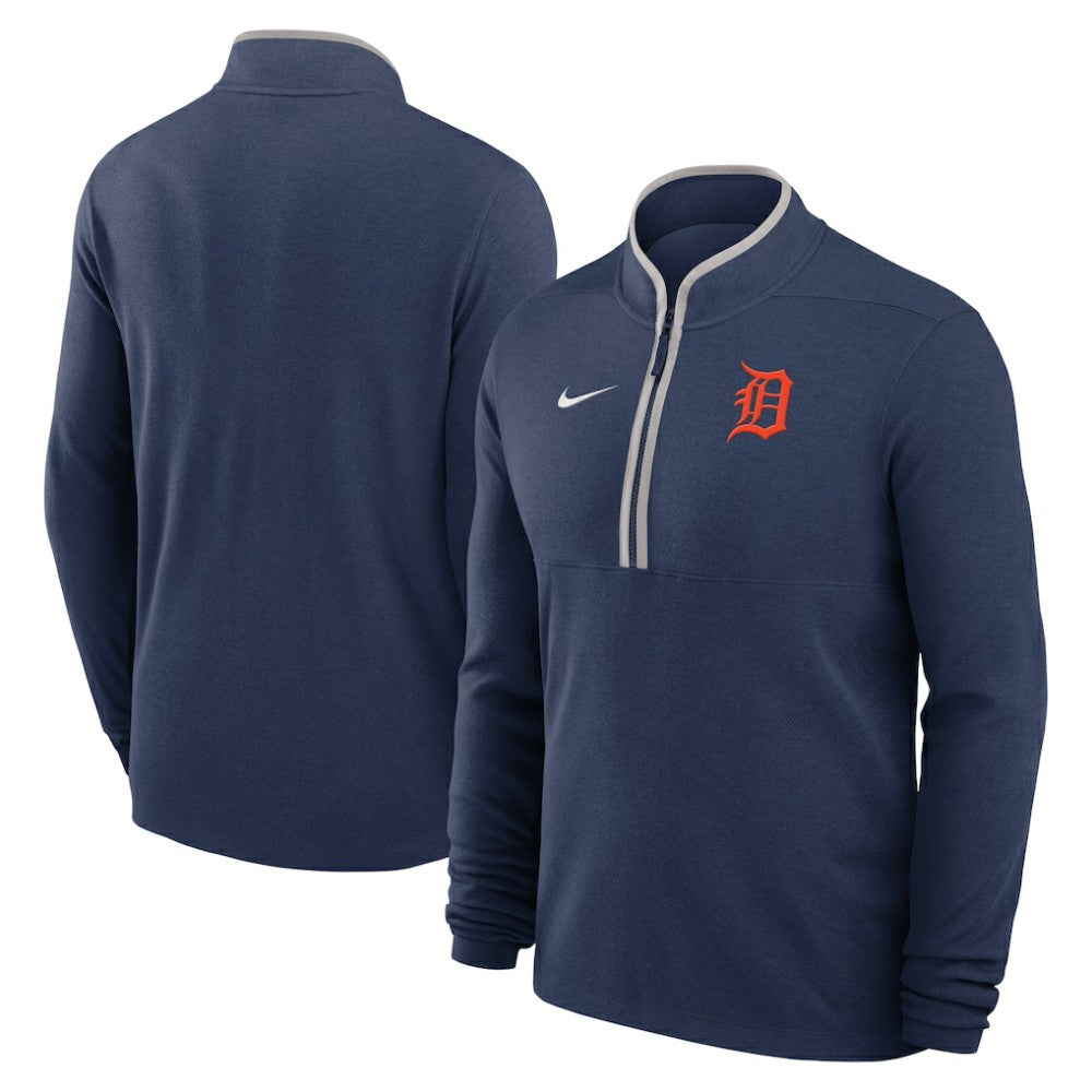 Detroit Tigers Nike Dri-FIT Victory Half-Zip Pullover - Navy - Nike Discount
