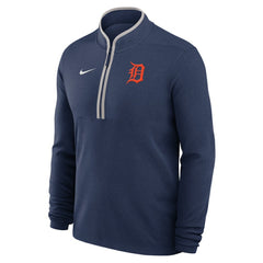 Detroit Tigers Nike Dri-FIT Victory Half-Zip Pullover - Navy - Nike Discount
