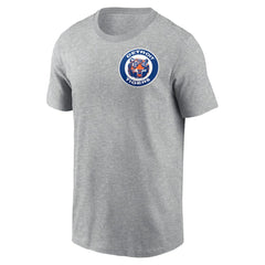 Detroit Tigers Nike Cooperstown Collection Large Logo 2-Hit T-Shirt - Heather Gray - Nike on Sale