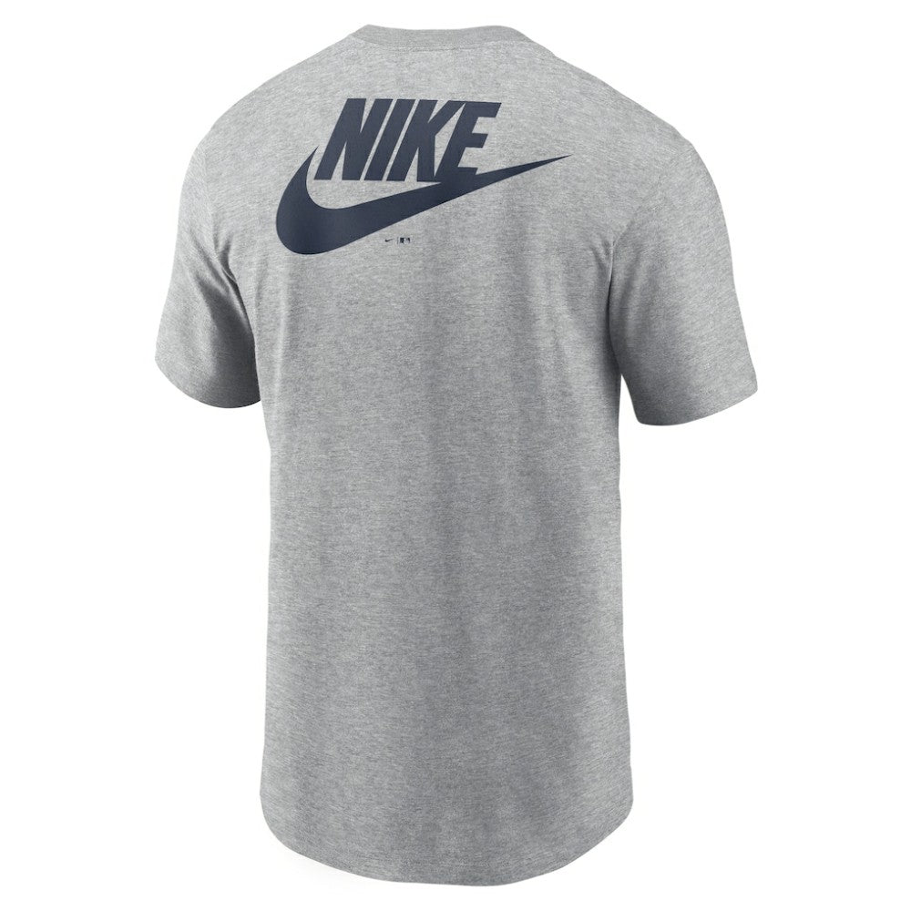 Boston Red Sox Nike Cooperstown Collection Large Logo 2-Hit T-Shirt - Heather Gray - Nike Discount