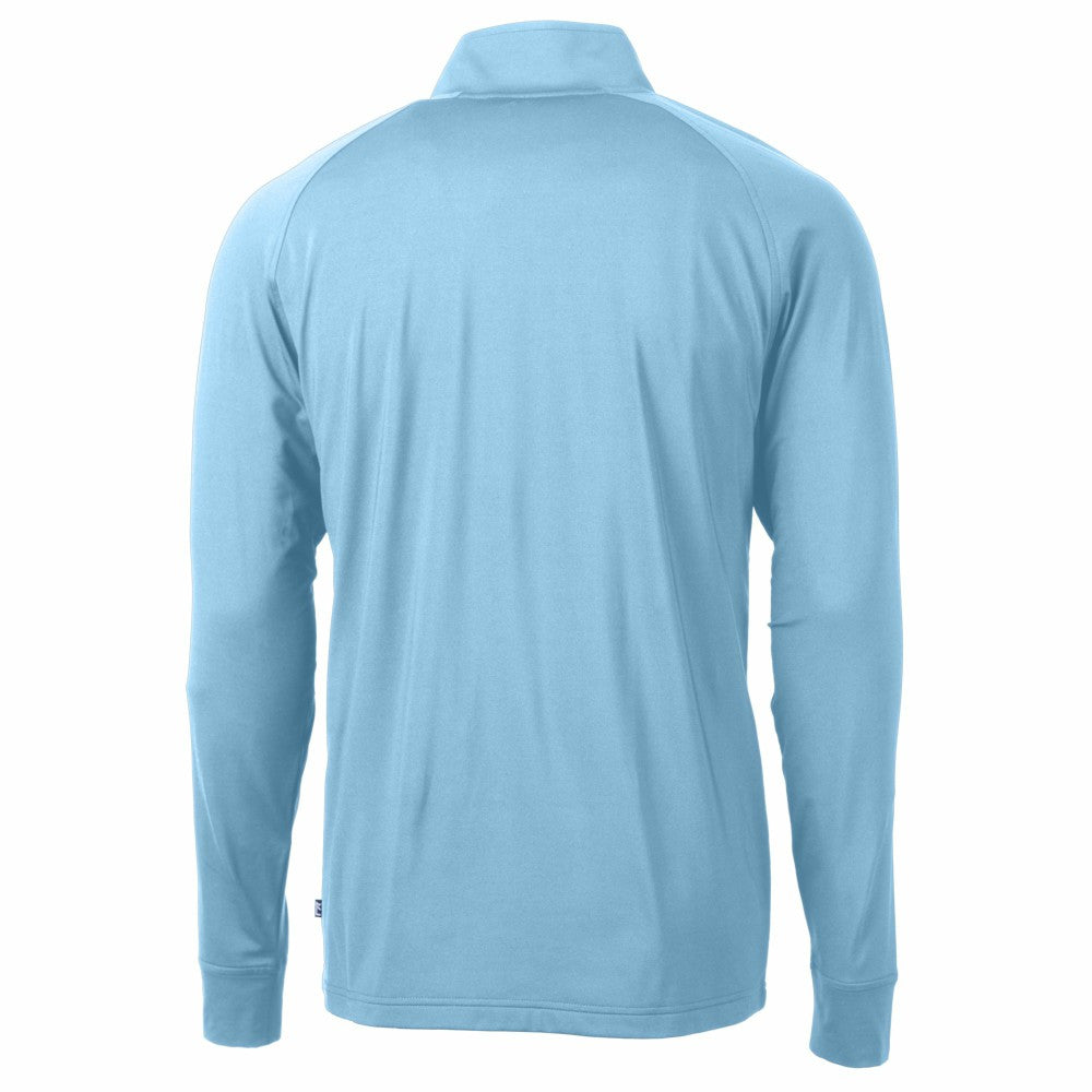 Kansas City Royals Cutter & Buck Adapt Eco Knit Stretch Recycled Quarter-Zip Pullover Top - Light Blue - MLB Online