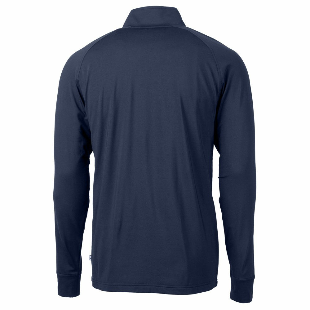 Kansas City Royals Cutter & Buck Adapt Eco Knit Stretch Recycled Quarter-Zip Pullover Top - Navy - MLB Discount