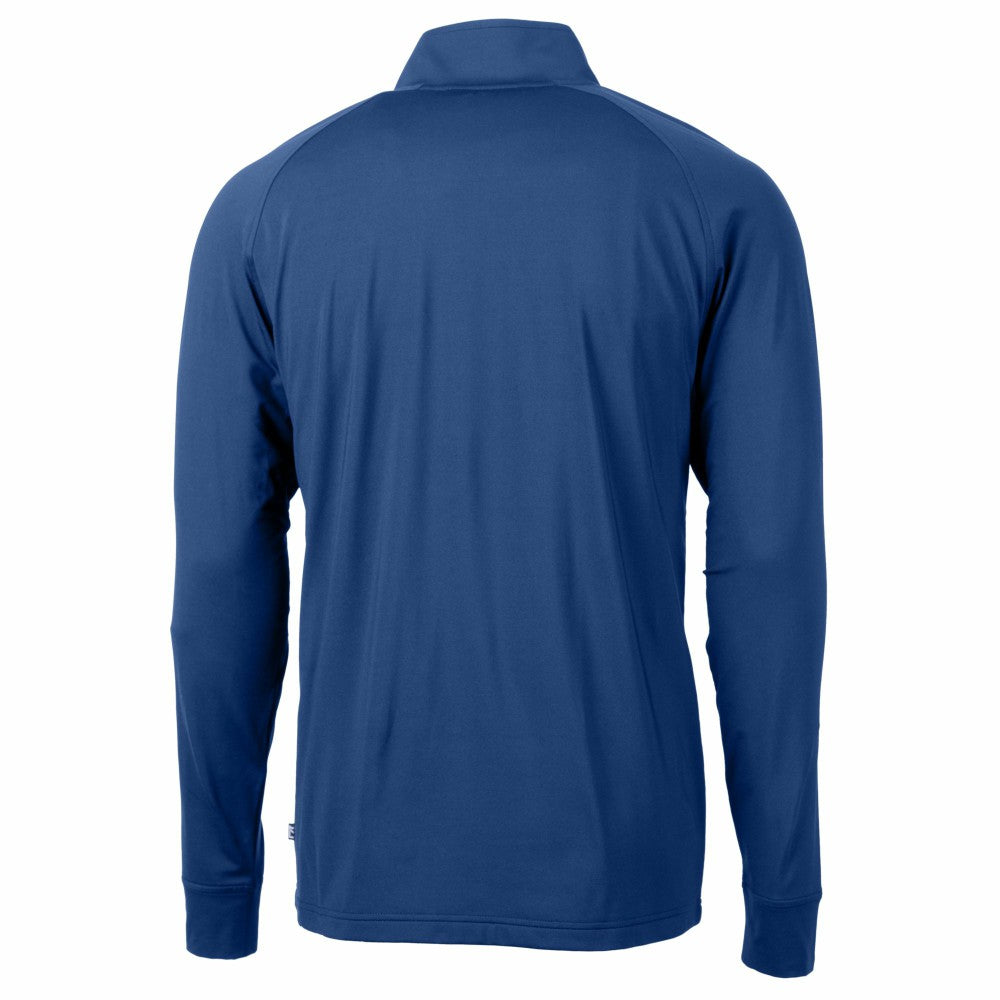 Los Angeles Dodgers Cutter & Buck Adapt Eco Knit Stretch Recycled Quarter-Zip Pullover Top - Royal - MLB Discount