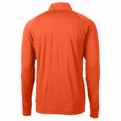 New York Mets Cutter & Buck Adapt Eco Knit Stretch Recycled Quarter-Zip Pullover Top - Orange - MLB Online