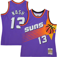 Steve Nash Phoenix Suns Hardwood Classics 1996/97 Tropical Swingman Jersey Purple | Mitchell & Ness online