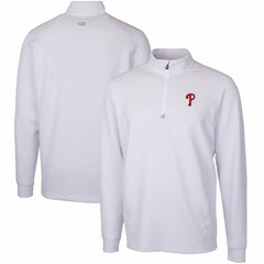 Philadelphia Phillies Cutter & Buck Traverse Stretch Quarter-Zip Pullover Top - White - MLB Online