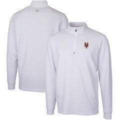New York Mets Cutter & Buck Traverse Stretch Quarter-Zip Pullover Top - White - MLB Online
