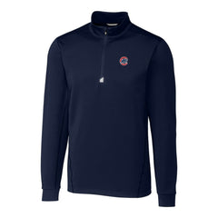 Chicago Cubs Cutter & Buck Traverse Stretch Quarter-Zip Pullover Top - Navy - MLB on Sale