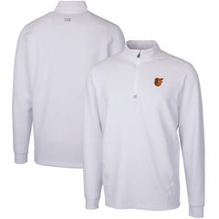 Baltimore Orioles Cutter & Buck Traverse Stretch Quarter-Zip Pullover Top - White - MLB Discount