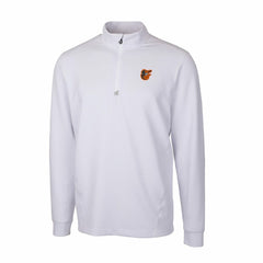 Baltimore Orioles Cutter & Buck Traverse Stretch Quarter-Zip Pullover Top - White - MLB Discount