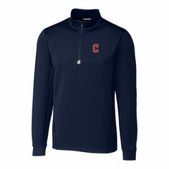 Cleveland Guardians Cutter & Buck Traverse Stretch Quarter-Zip Pullover Top - Navy - MLB Online