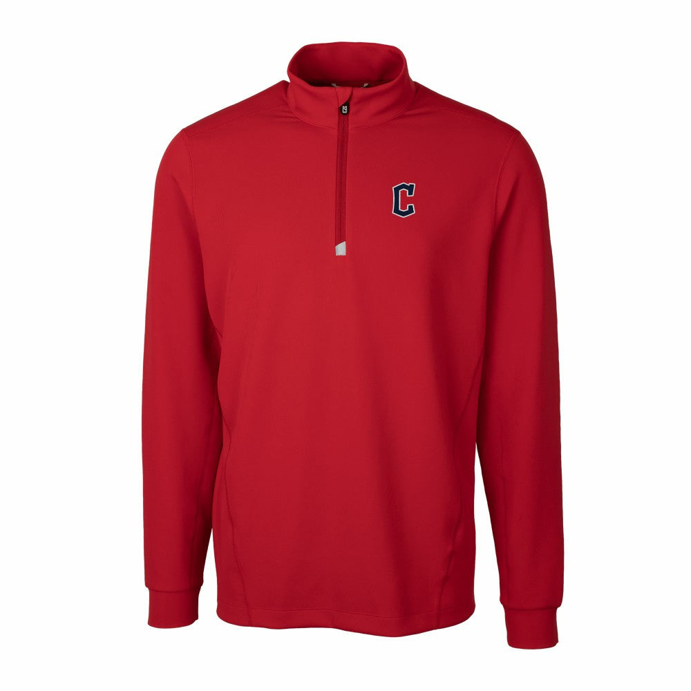 Cleveland Guardians Cutter & Buck Traverse Stretch Quarter-Zip Pullover Top - Red - MLB Online