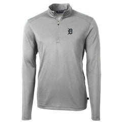 Detroit Tigers Cutter & Buck Virtue Eco Pique Recycled Quarter-Zip Pullover Top - Gray - MLB Online