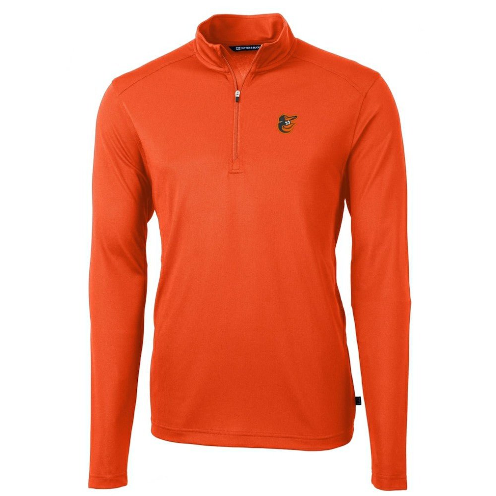 Baltimore Orioles Cutter & Buck Virtue Eco Pique Recycled Quarter-Zip Pullover Top - Orange - MLB Online