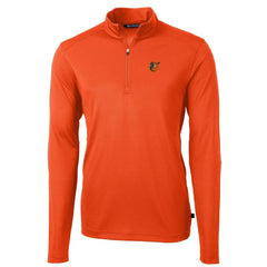 Baltimore Orioles Cutter & Buck Virtue Eco Pique Recycled Quarter-Zip Pullover Top - Orange - MLB Online