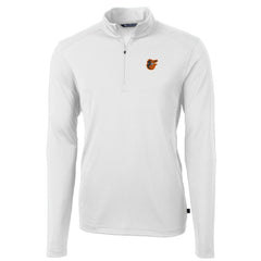 Baltimore Orioles Cutter & Buck Virtue Eco Pique Recycled Quarter-Zip Pullover Top - White - MLB Online