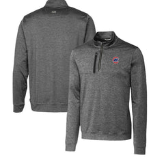 Chicago Cubs Cutter & Buck Stealth Heathered Quarter-Zip Pullover Top - Gray - MLB Sale