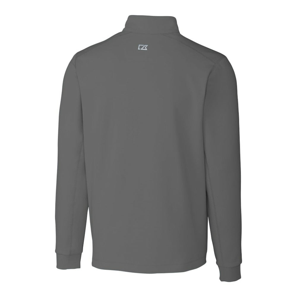 Detroit Tigers Cutter & Buck Big & Tall Traverse Stretch Quarter-Zip Pullover Top - Gray - MLB Discount
