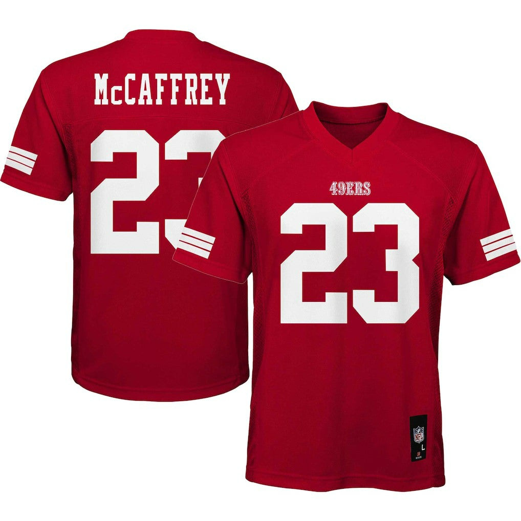 Christian McCaffrey San Francisco 49ers Preschool Replica Player Jersey Scarlet