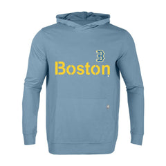 Boston Red Sox Levelwear City Connect Relay Core Logo Pullover Hoodie - Light Blue - MLB Lifestyle
