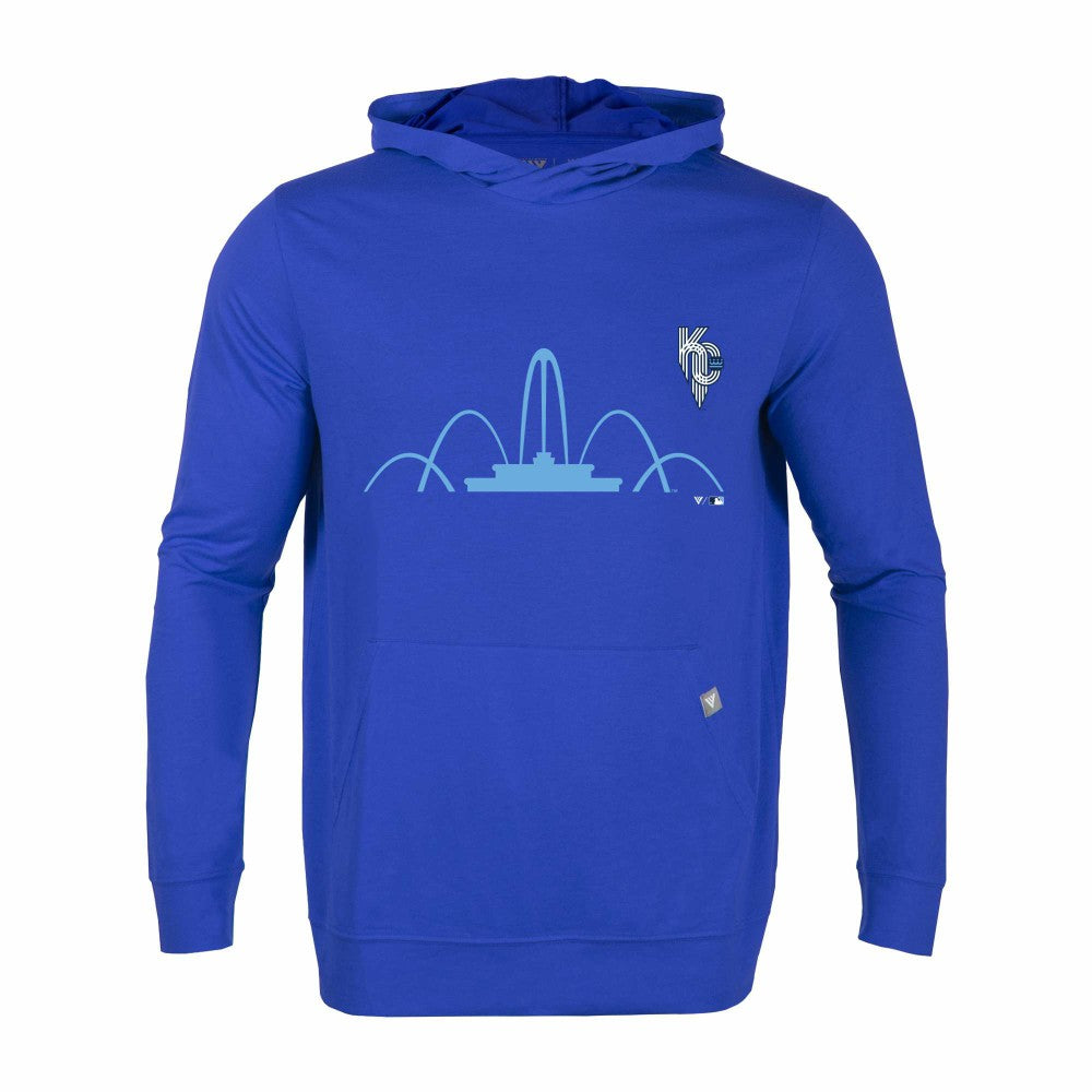 Kansas City Royals Levelwear City Connect Relay Core Logo Pullover Hoodie - Royal - MLB Lifestyle