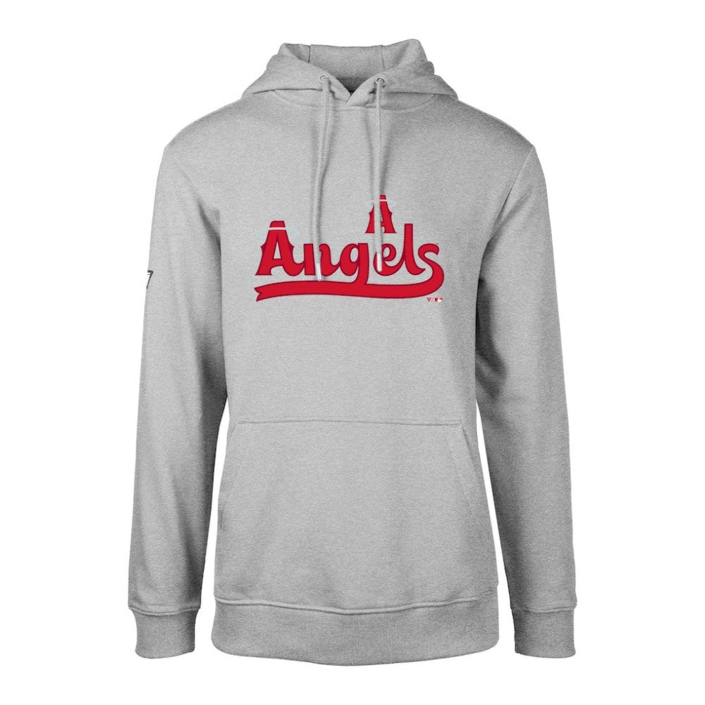 Los Angeles Angels Levelwear City Connect Podium Core Logo Pullover Hoodie - Heather Gray - MLB Online