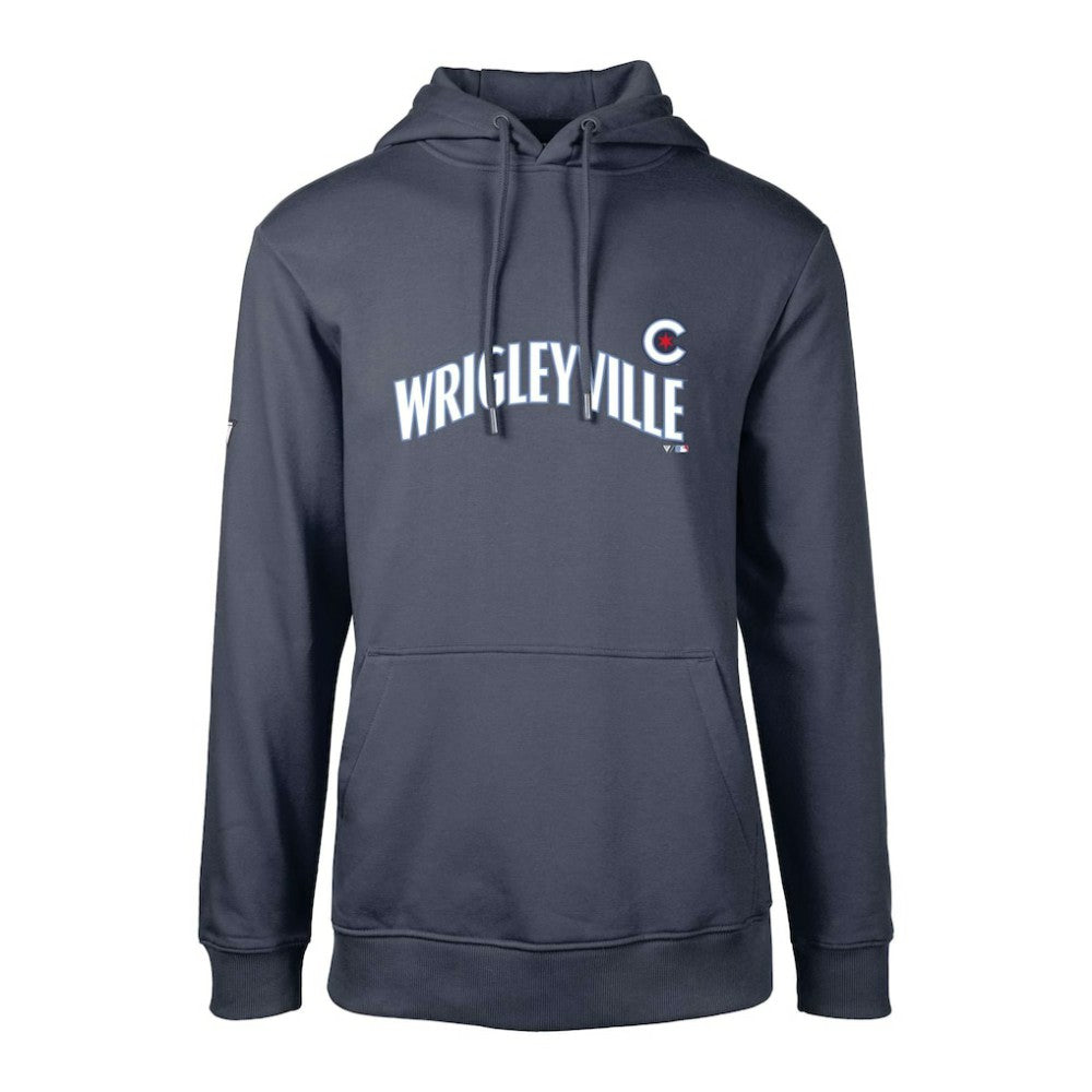 Chicago Cubs Levelwear City Connect Podium Core Logo Pullover Hoodie - Navy - MLB Sale