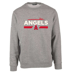 Los Angeles Angels Levelwear City Connect Zane No Hitter Pullover Sweatshirt - Heather Gray - MLB Lifestyle