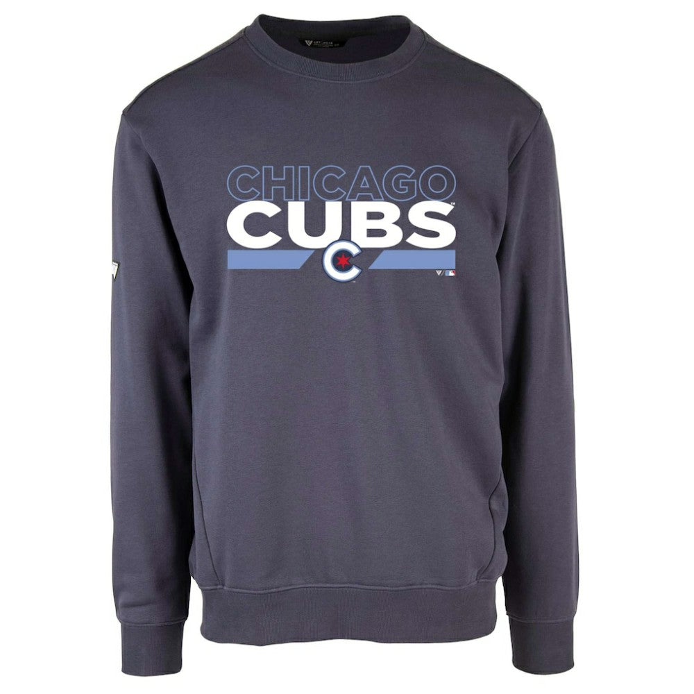 Chicago Cubs Levelwear City Connect Zane No Hitter Pullover Sweatshirt - Navy - MLB Online
