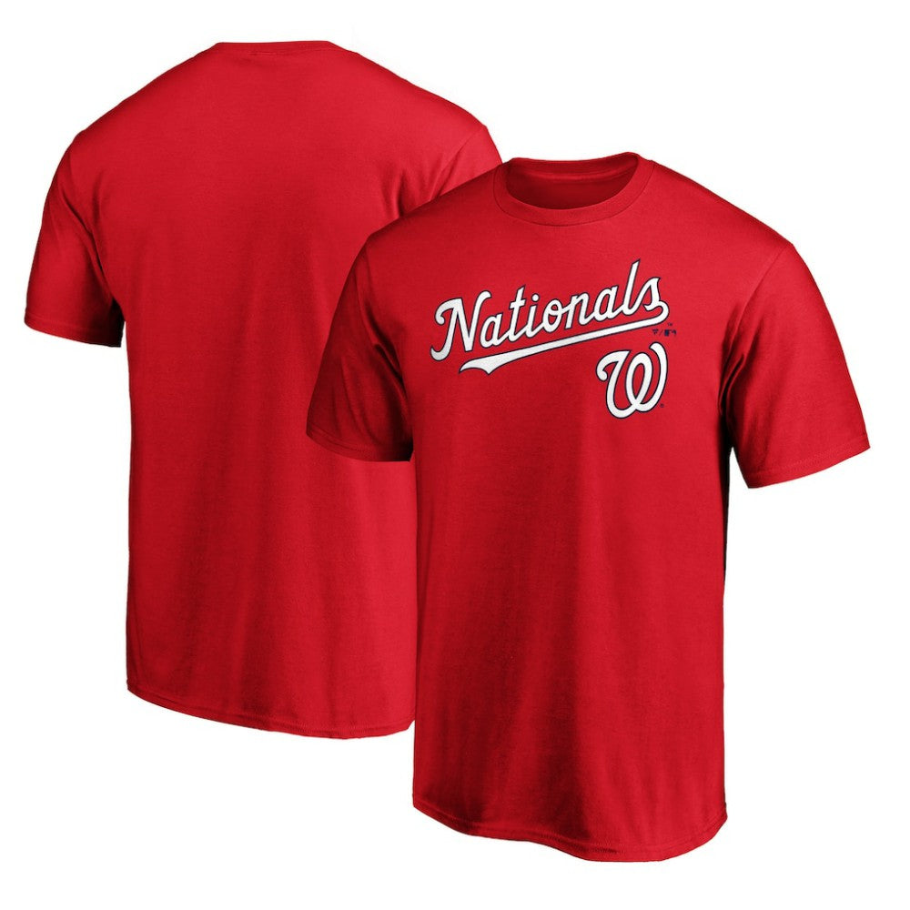 Washington Nationals Team Lockup T-Shirt - Red - MLB Online
