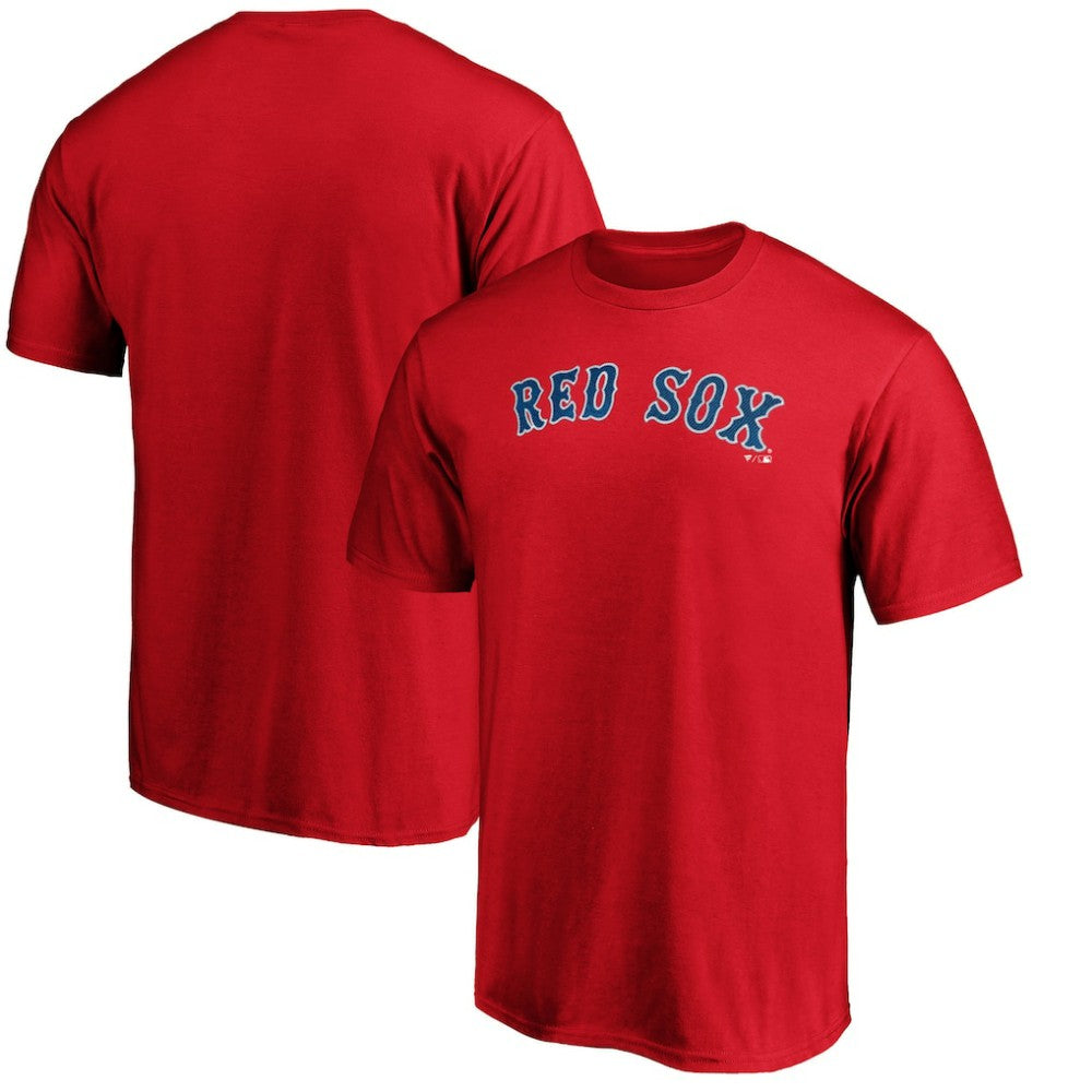 Boston Red Sox Official Team Wordmark T-Shirt - Red - MLB Lifestyle