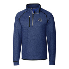 New York Giants Cutter & Buck Helmet Mainsail Sweater-Knit Half-Zip Pullover Jacket Blue