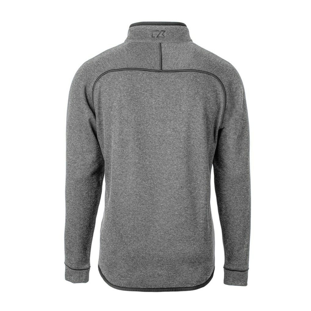 New York Giants Cutter & Buck Helmet Mainsail Sweater-Knit Half-Zip Pullover Jacket Silver