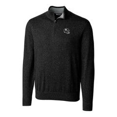 Pittsburgh Steelers Cutter & Buck Helmet Lakemont Tri-Blend Quarter-Zip Pullover Sweater Black
