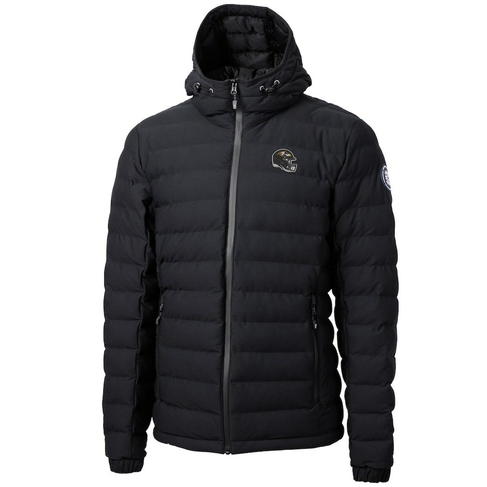 Baltimore Ravens Cutter & Buck Helmet Mission Ridge Repreve Eco Insulated Puffer Full-Zip Jacket Black