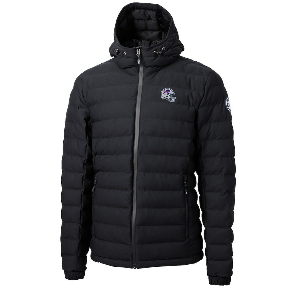 Buffalo Bills Cutter & Buck Helmet Mission Ridge Repreve Eco Insulated Puffer Full-Zip Jacket Black