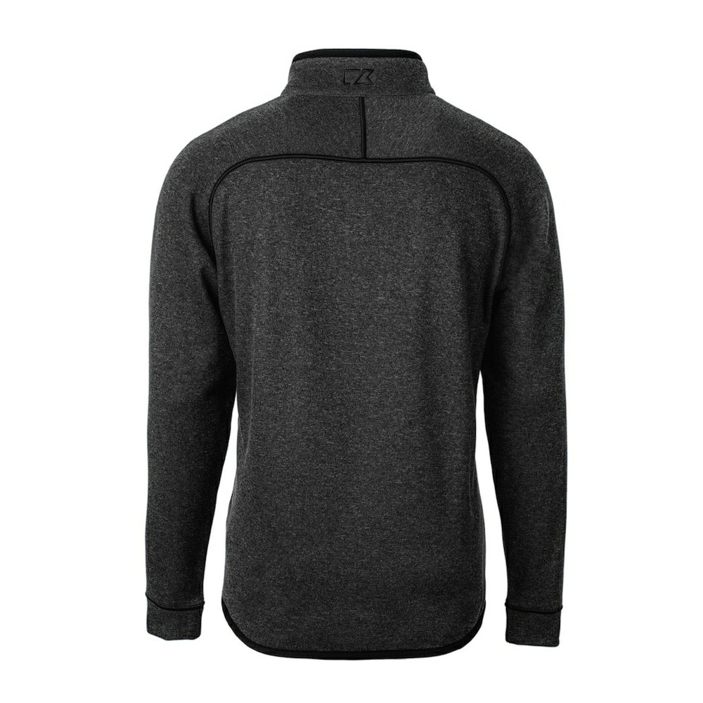 Baltimore Ravens Cutter & Buck Helmet Mainsail Sweater-Knit Half-Zip Pullover Jacket Charcoal