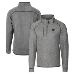 Baltimore Ravens Cutter & Buck Helmet Mainsail Sweater-Knit Half-Zip Pullover Jacket Silver