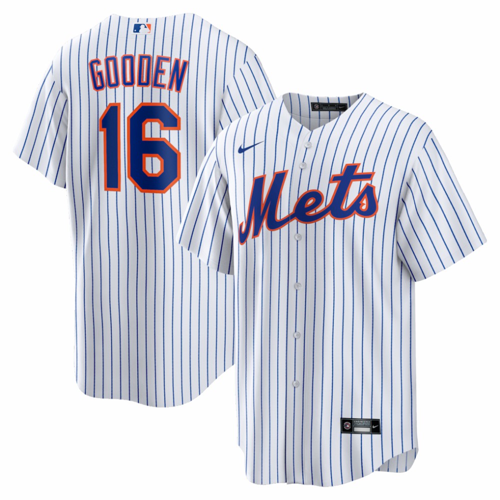 Dwight Gooden New York Mets Nike Home Retired Player Replica Jersey - White - Nike Lifestyle