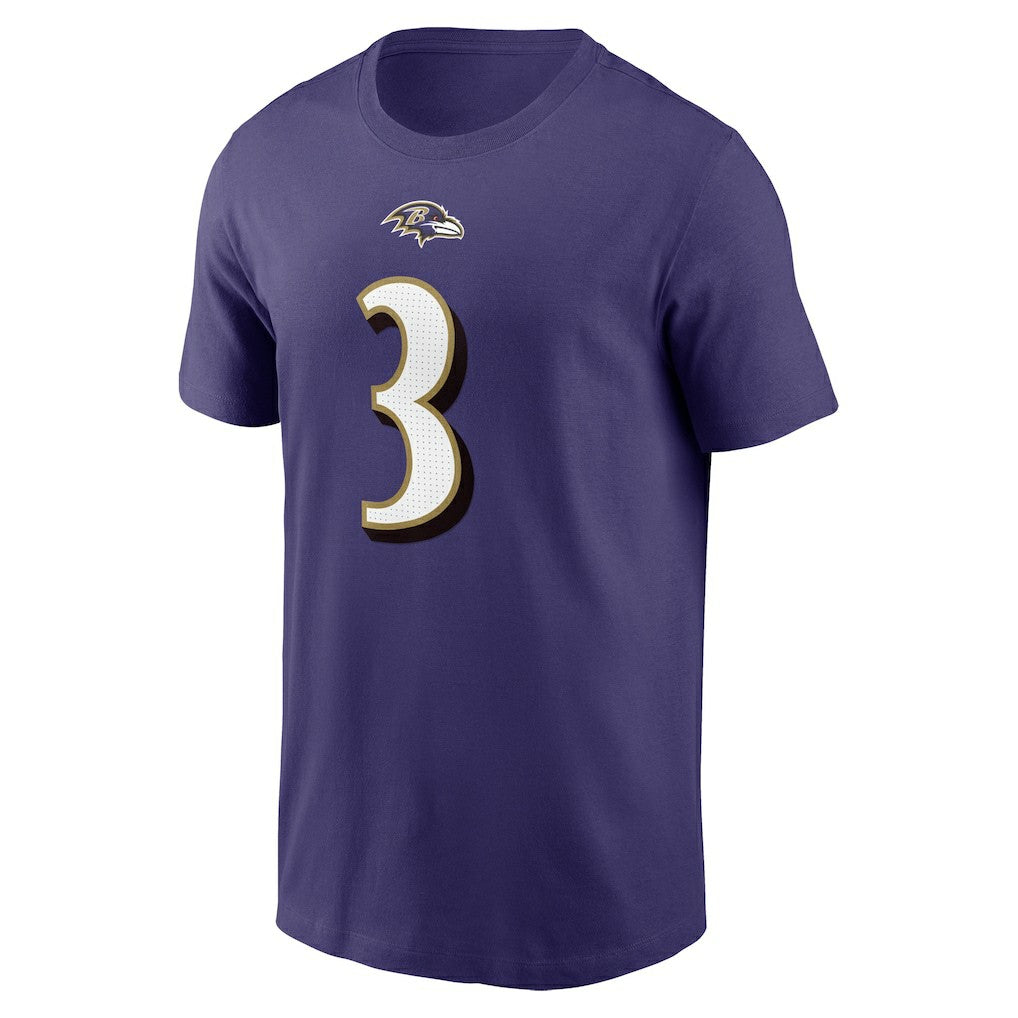 Nike Odell Beckham Jr. Baltimore Ravens Player Name & Number T-Shirt Purple