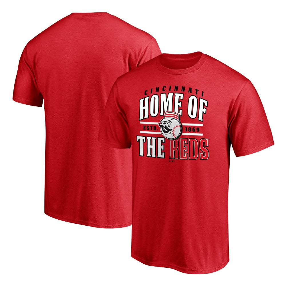 Cincinnati Reds Hometown Collection Home of The Reds T-Shirt - Red - MLB Discount