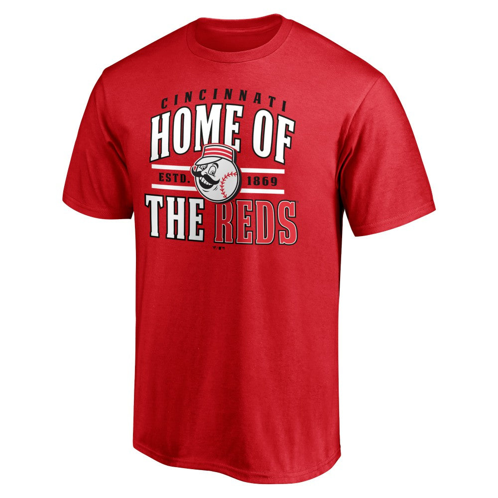 Cincinnati Reds Hometown Collection Home of The Reds T-Shirt - Red - MLB Discount