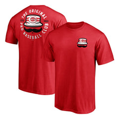 Cincinnati Reds Hometown Collection Stache T-Shirt - Red - MLB Lifestyle