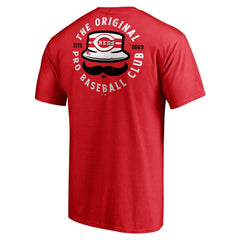 Cincinnati Reds Hometown Collection Stache T-Shirt - Red - MLB Lifestyle