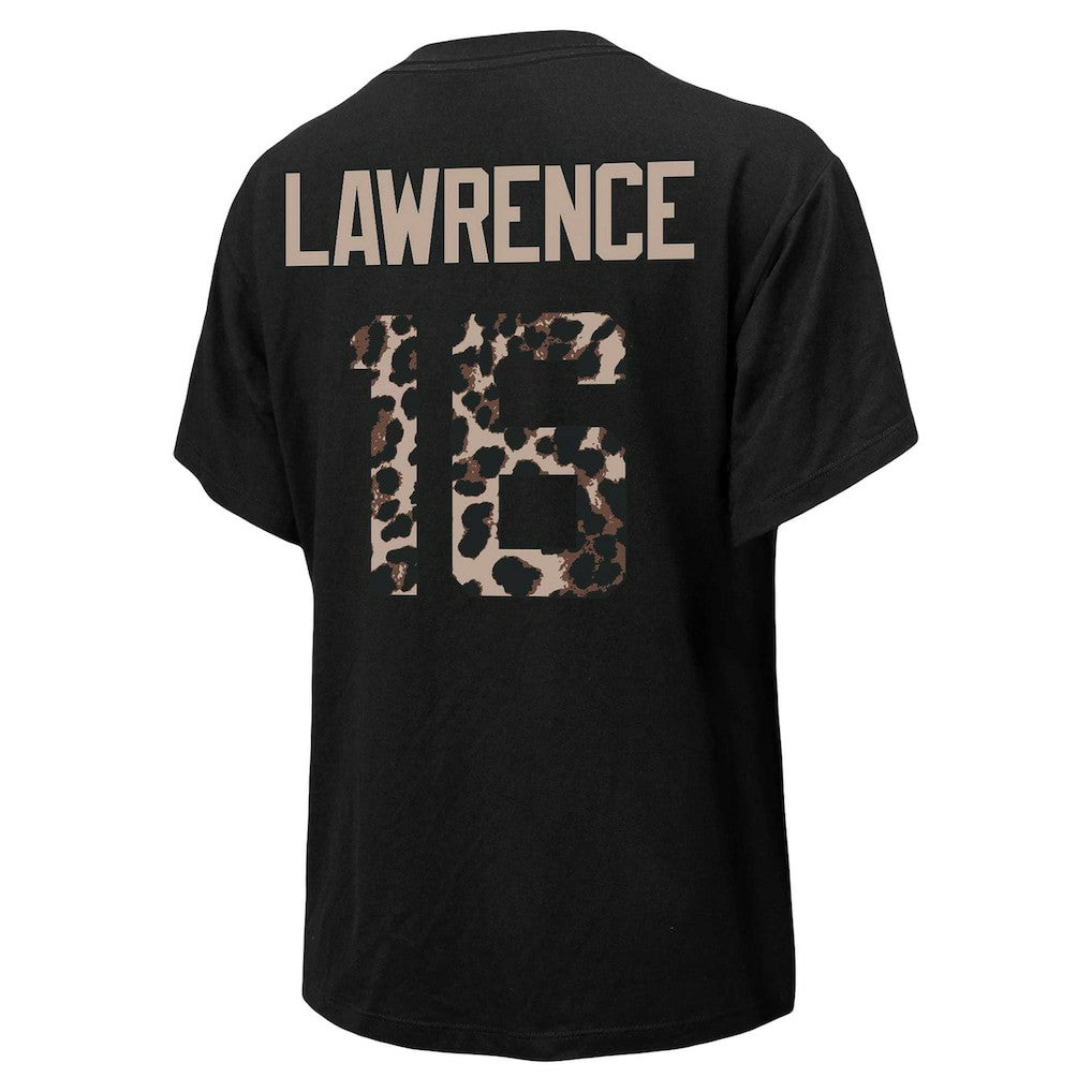 Trevor Lawrence Jacksonville Jaguars Majestic Threads Women's Leopard Player Name & Number T-Shirt Black