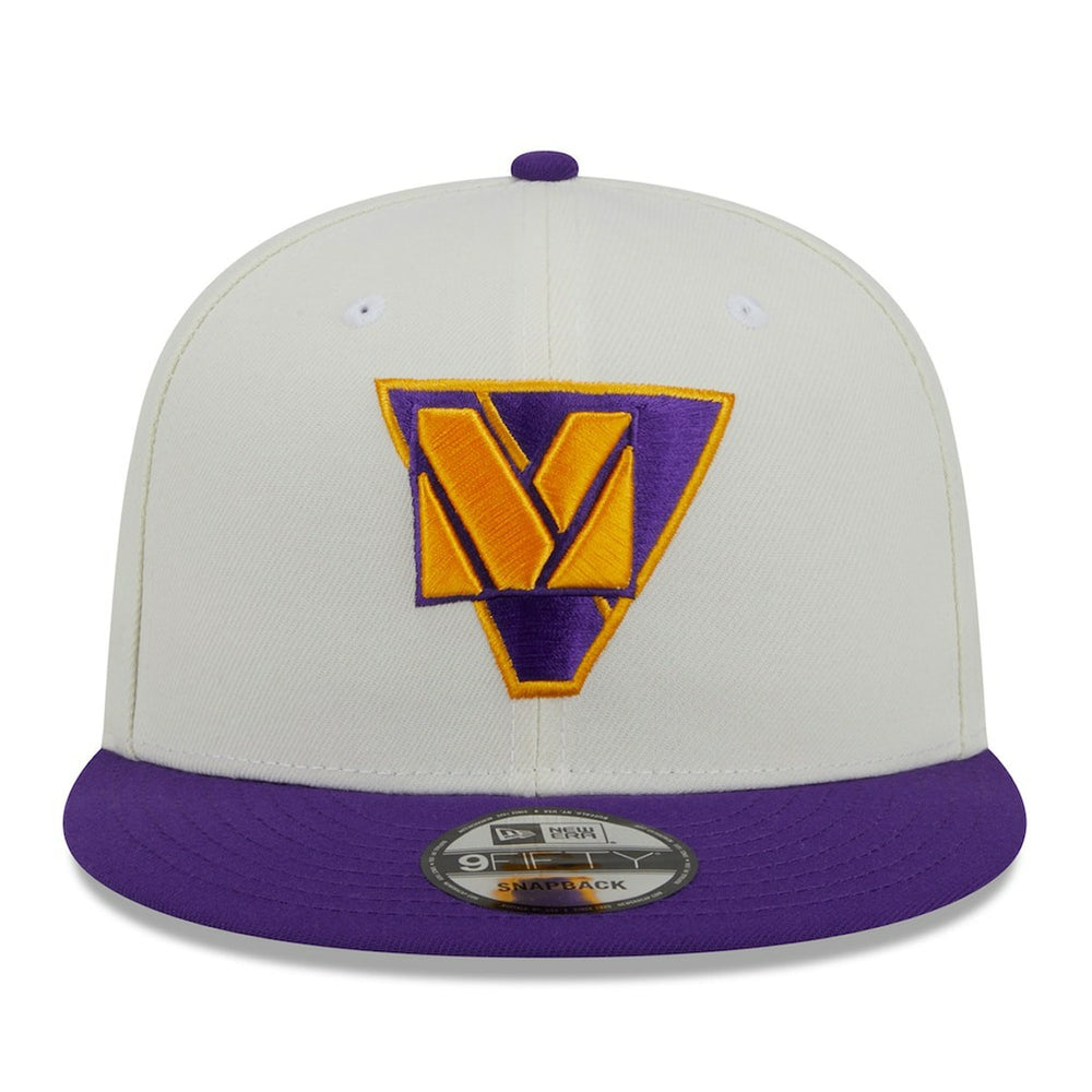 Minnesota Vikings New Era City Originals 9FIFTY Snapback Hat Cream/Purple